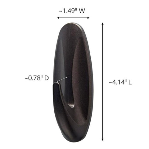 3M Command Large Plastic Hook 4.125 in. L 1 pk