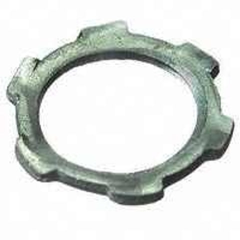 Halex 61930 Rigid Conduit Locknut, 3 in, Steel, Zinc-Plated, Pack of 10