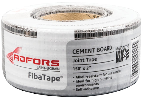 Adfors FDW8436-U Cement Board Tape Wrap, 150 ft L, 2 in W, Gray