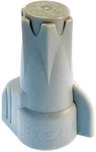 Gardner Bender Hex-Lok 19-2H2 Wire Connector, 14 to 6 AWG Wire, Copper Contact, Thermoplastic Housing Material, 3/CD