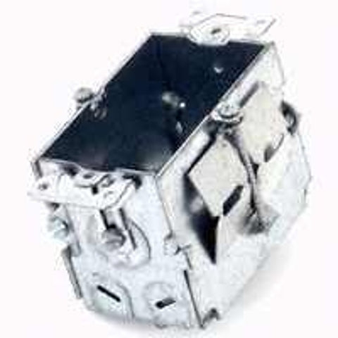 Raco 517 Switch Box, 1-Gang, 1-Knockout, 1/2 in Knockout, Steel, Gray, Nail-On Mounting