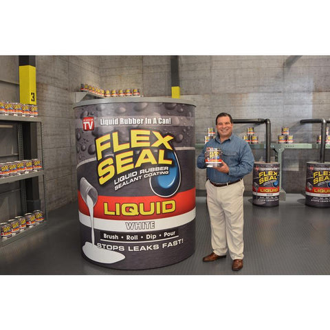 Flex Seal Family of Products Flex Seal White Liquid Rubber Sealant Coating 128 fl. oz., Pack of 2