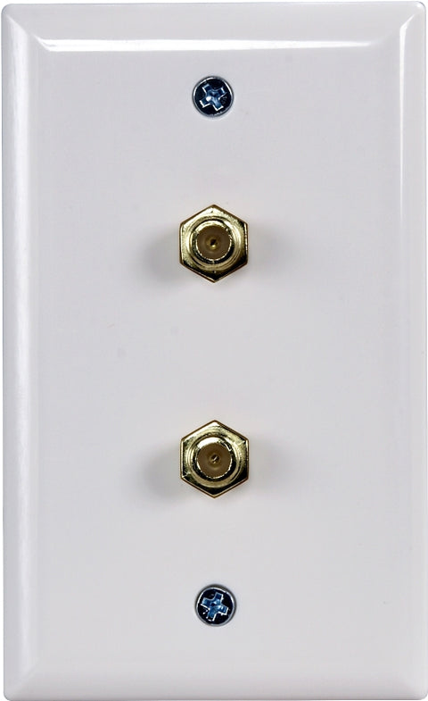 Zenith VW1001WJ2W Wallplate, 4-1/2 in L, 2-3/4 in W, White