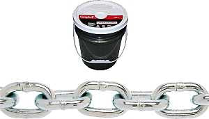 Campbell 014-0323 Proof Coil Chain, 3/16 in, 250 ft L, 30 Grade, Steel, Zinc