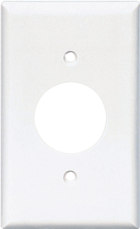 Eaton Wiring Devices 2131W-BOX Single Receptacle Wallplate, 4-1/2 in L, 2-3/4 in W, 1 -Gang, Thermoset, White