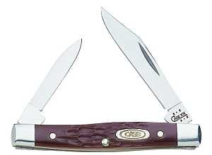 Case 00083 Folding Pocket Knife, Stainless Steel Blade, 2-Blade, Brown Handle