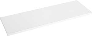 Knape & Vogt 1980 WH 10X48 Series Shelf Board, 48 in L, 10 in W, White, For: KV Standard/Bracket Shelving Systems