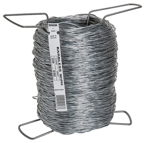 Rangemaster 7227 Barbless Wire, 1320 ft L, 10 in H, 12.5 ga Gauge, Steel, Zinc-Plated