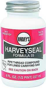 Harvey 025050 Pipe Thread Compound, 8 fl-oz Jar, Liquid, Paste, Yellow