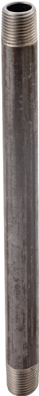 ProSource 1/2X7B Pipe Nipple, 1/2 in, Male, Steel, 40 Schedule, 7 in L
