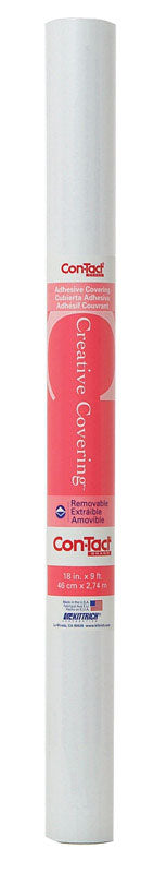 Contact Creative Covering 9 ft. L x 18 in. W White Self Adhesive Liner