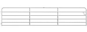 Behlen Country 40113168 Gate, 192 in W Gate, 50 in H Gate, 20 ga Frame Tube/Channel, Steel Frame