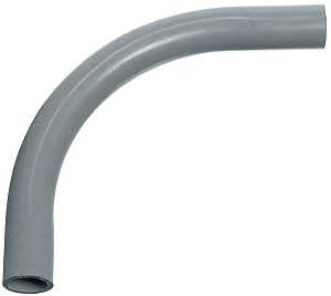Carlon UB9FL Elbow, Gray, 90 deg Angle, 3 in Plain End, PVC, 1/PK