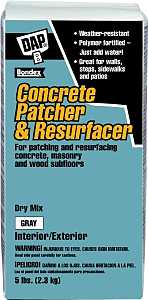 DAP Bondex 10466 Concrete Patcher and Resurfacer, Gray, 5 lb, Pack of ...