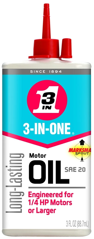 3-In-One 101456/10045 Multi-Purpose Motor Oil, 20 SAE Grade, 3 oz