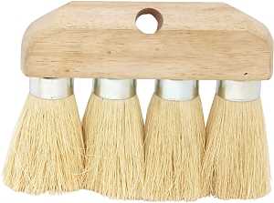 DQB 11942 Roof Brush, 3-1/2 in L Trim, White Bristle