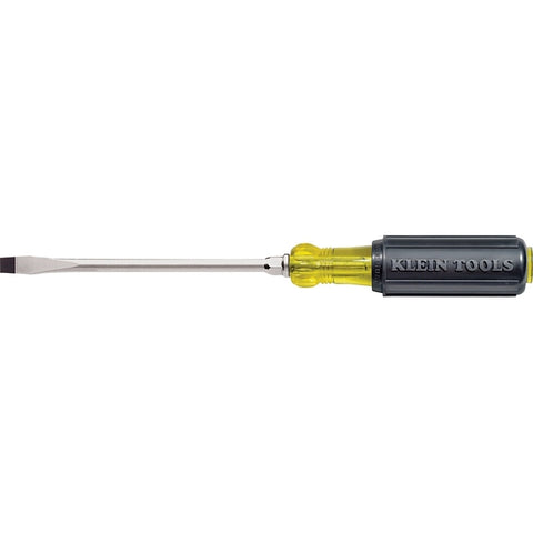 Klein Tools 602-6 Screwdriver, 5/16 in Drive, Keystone Drive, 10-15/16 in OAL, 6 in L Shank, Rubber Handle