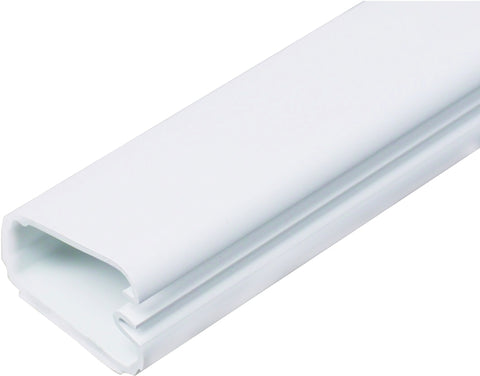 Wiremold CordMate C50 Cord Wire Channel, 60 in L, 1 in W, 1 -Channel, Plastic, White