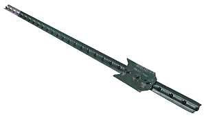 CMC TP125PGN065 T-Post, 6-1/2 ft H, Steel, Green/White
