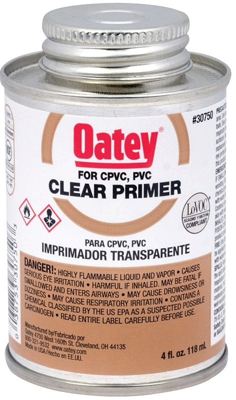 Oatey 30750 Primer, Liquid, Clear, 4 oz, Pack of 24