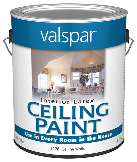 Valspar Medallion 1400 Series 027.0001426.007 Interior Paint, Flat Sheen, White, 1 gal, Can, 400 sq-ft Coverage Area