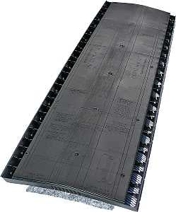 GAF COBRA Snow Country 2027000CU Exhaust Vent, 4 ft L, 13.7 in W, Polypropylene, Black