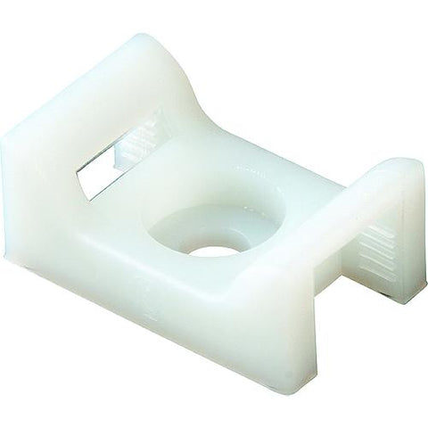 Ancor Cable Tie Screw Mounts, Natural, 100/pk