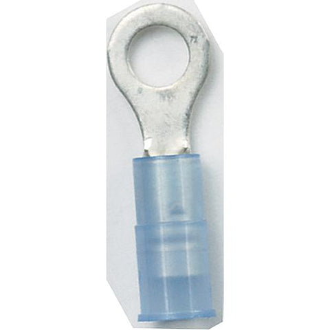 Ancor 220213 Marine Grade Nylon Insulated Ring Terminals, #10 Fastener, 16-14 Wire, Blue, 100/Pk, Pack of 14