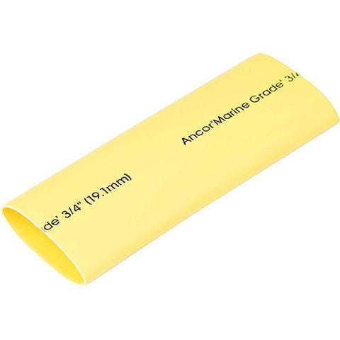 Ancor 327624 Marine Grade Heat Shrink Heavy Wall Battery Cable Tube For 2-4/0, 1″ x 12″ (2/Pack), Yellow