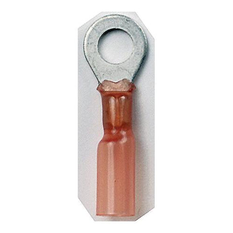Ancor 310399 Marine Grade Heat Shrink Ring Terminals, #10 Fastener, 22-18 Wire, Red, 100/Pk, Pack of 10