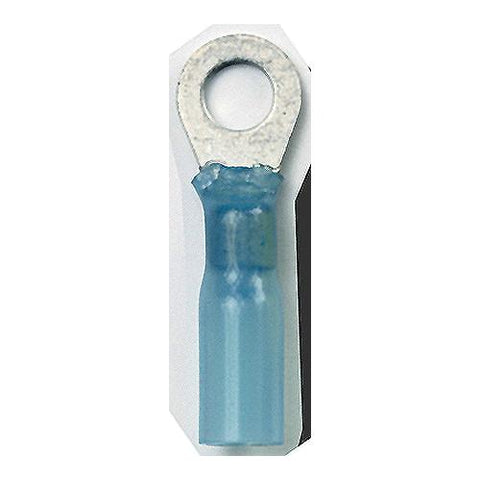 Ancor 311399 Marine Grade Heat Shrink Ring Terminals, #10 Fastener, 16-14 Wire, Blue, 100/Pk