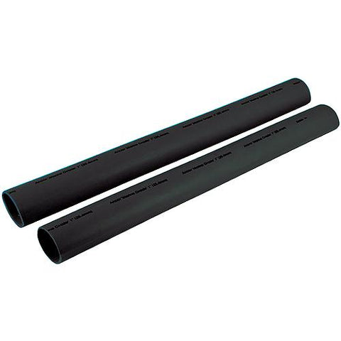 Ancor 327106 Marine Grade Heat Shrink Heavy Wall Battery Cable Tube For 2-4/0, 1" x 6" (2/Pack), Black