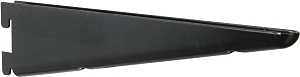 Knape & Vogt 182 182 BLK 10.5 Shelf Bracket, 11.2 in L, Steel, Pack of 10
