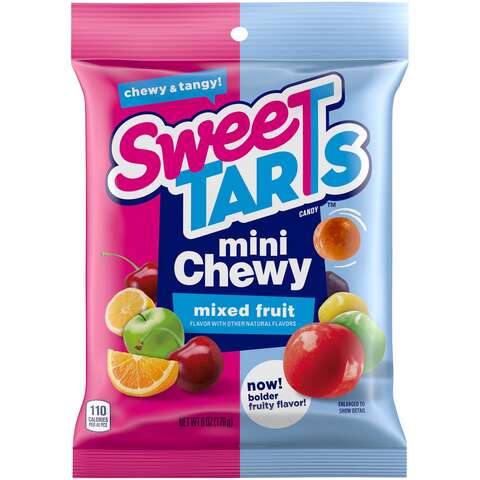 SweetTARTS Mixed Fruit Chewy Candy 6 oz, Pack of 12