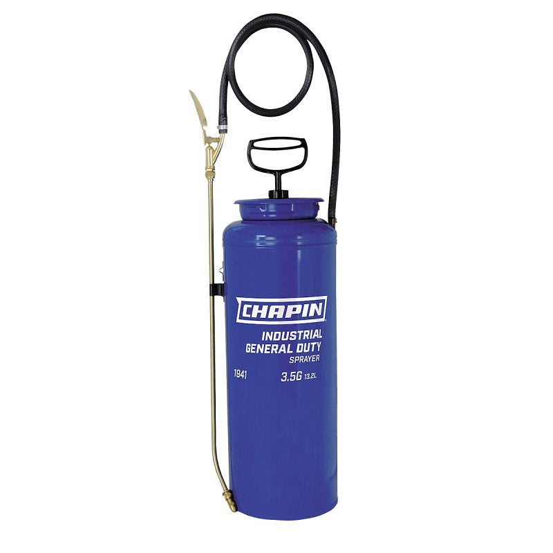 Chapin 1941 Compression Sprayer, 3.5 gal Tank, Steel Tank, 42 in L Hos ...