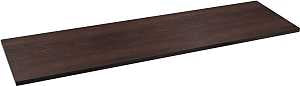 Knape & Vogt 1980 ESP 10X48 Series Shelf Board, 48 in L, 10 in W, Espresso, For: KV Standard/Bracket Shelving Systems