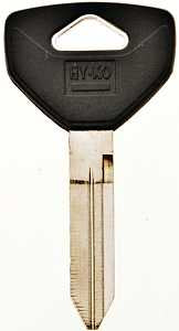 Hy-Ko 12005Y157 Key Blank, Brass, Nickel, For: Chrysler, Dodge, Eagle, Jeep, Plymouth Vehicles, Pack of 5
