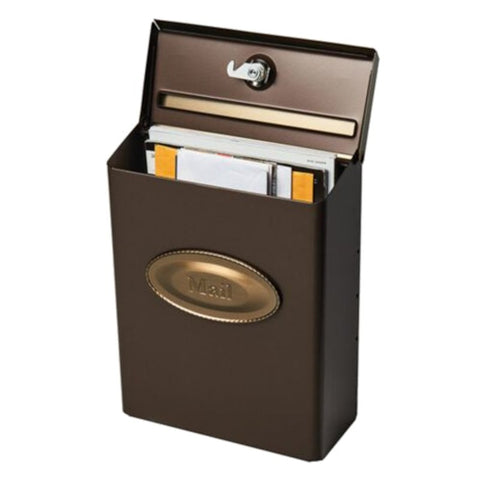 Gibraltar Mailboxes Designer Series DMVKGV04 Mailbox, 440 cu-in Capacity, Steel, Galvanized/Powder-Coated, 9.7 in W