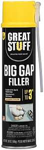 Great Stuff 157913 Triple Expanding Foam Sealant, Yellow, 20 oz Can