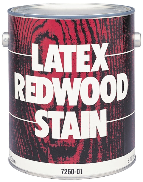 Valspar 057.7260-01.007 Latex Stain, Redwood, 1 gal, Pack of 4