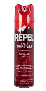 Repel 6410484 Tick Defense, 6.5 oz, Aerosol, Liquid, Clear/Light Yellow/Water White, Ethanol, Picaridin