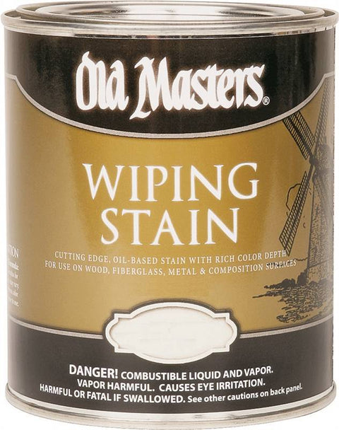 Old Masters 11216 Oil Based Wiping Stain, 0.5 pt Can, 500 sq-ft/gal, 112 Golden Oak