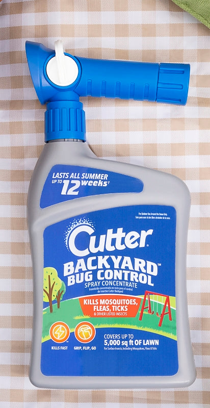 Cutter Backyard HG-61067 Concentrated Bug Control Spray, Liquid, 32 oz Bottle