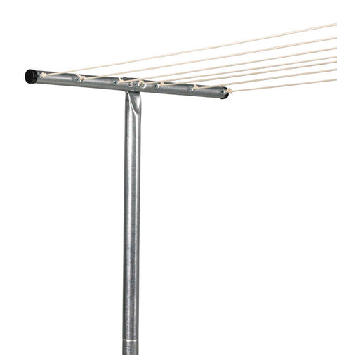 Household Essentials Silver Steel Clothesline Tee Post