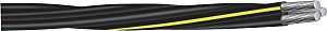 Southwire 4/0 4/0 4/0 URD Series Building Wire, Yellow Sheath, #4/0 AWG Wire, 3-Conductor, 500 ft L, Aluminum Conductor