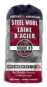 Homax 10121158 Steel Wool, #3 Grit, Coarse, Gray
