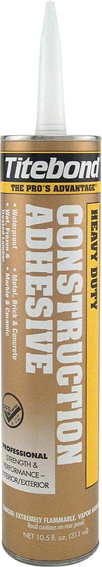 Titebond 5261 Construction Adhesive, Beige, 10 oz, Cartridge