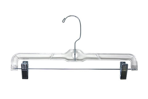 Merrick C71210-S12 Skirt and Slack Hanger, Clear, Pack of 12