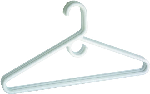 Merrick C8631A-SHW12 Tubular Hanger, Hunter/Navy Blue/White, Plastic, Pack of 12