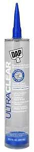 DAP 18388 Ultra Clear Sealant, Crystal Clear, 20 to 120 deg F, 10.1 oz Cartridge, Pack of 12
